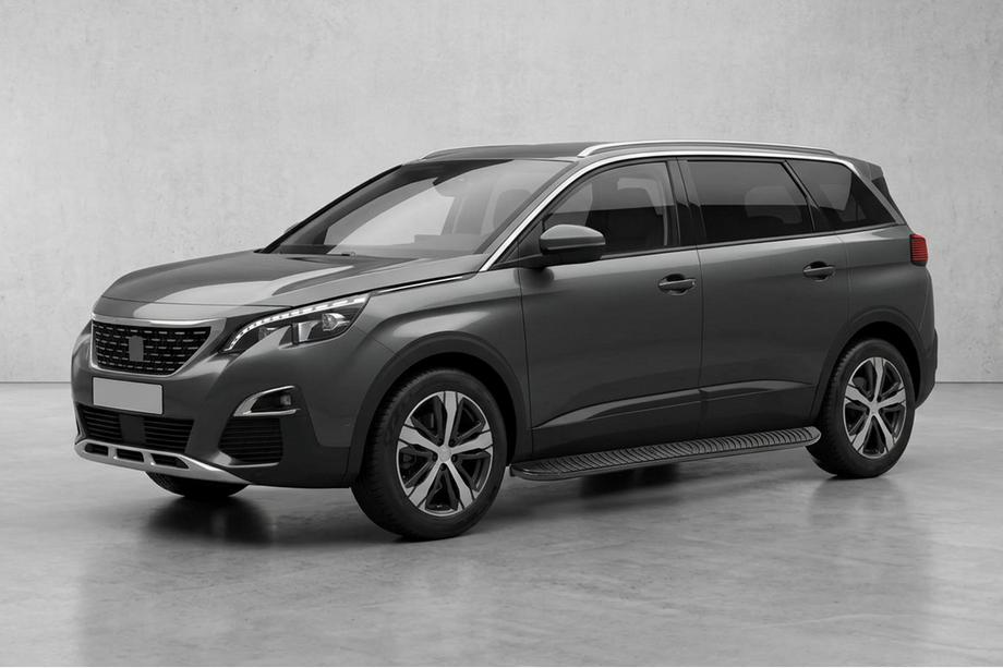Peugeot 5008 2016-2023 Side Steps Tayga Black (2 pcs, Aluminum) Image