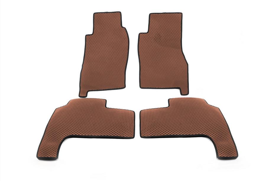 Nissan Patrol Y61 1997-2011 EVA Floor Mats (brick red) 2 Pieces (Front) Image