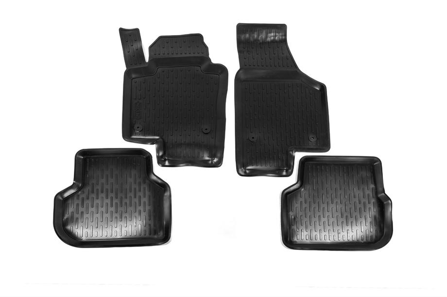 Volkswagen Jetta 2011-2018 Rubber Floor Mats (4 pcs, Niken 3D) Photo 1