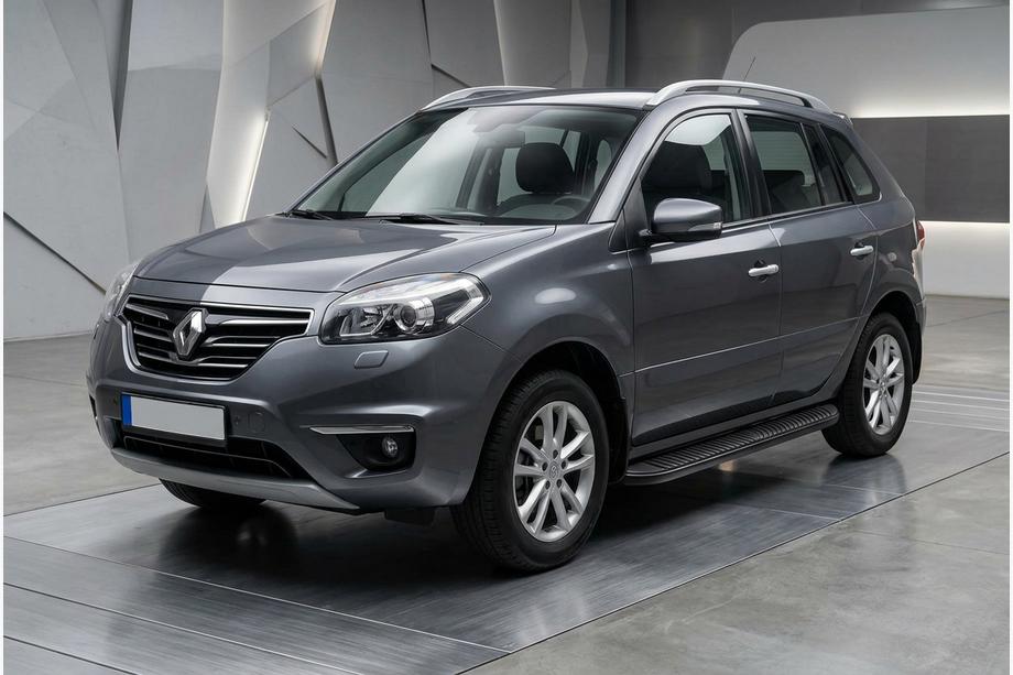 Renault Koleos 2008-2016 Side Steps Tayga Black (2 pcs, Aluminum) Image