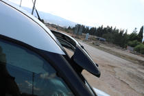 Fiat Doblo II 2010-2022 Windshield visor (black gloss, 5mm) photo 6