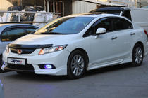 Honda Civic Sedan IX 2011-2016 Hood Deflector (EuroCap) photo 3
