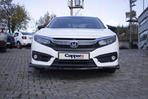 Honda Civic Sedan X 2016-2021 Front Lip V1 (black) photo 5