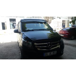 Windshield Visor (black gloss, 5mm) Mercedes Vito/V-class W447 2014- photo 4