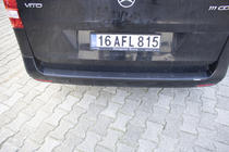 Mercedes Vito/V-class W447 2014- Rear Bumper Protector EuroCap (ABS) photo 3