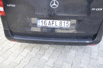 Mercedes Vito/V-class W447 2014- Rear Bumper Protector EuroCap (ABS) photo 4
