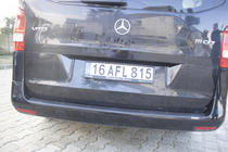 Mercedes Vito/V-class W447 2014- Rear Bumper Protector EuroCap (ABS) photo 5