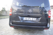 Mercedes Vito/V-class W447 2014- Rear Bumper Protector EuroCap (ABS) photo 6