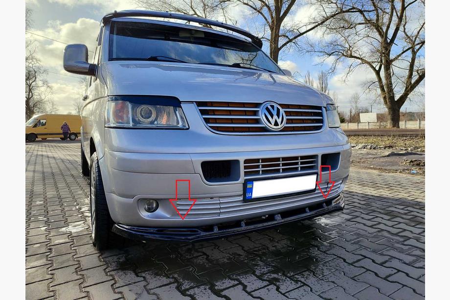 Volkswagen T5 Multivan 2003–2010 Front lip spoiler (ABS) Image