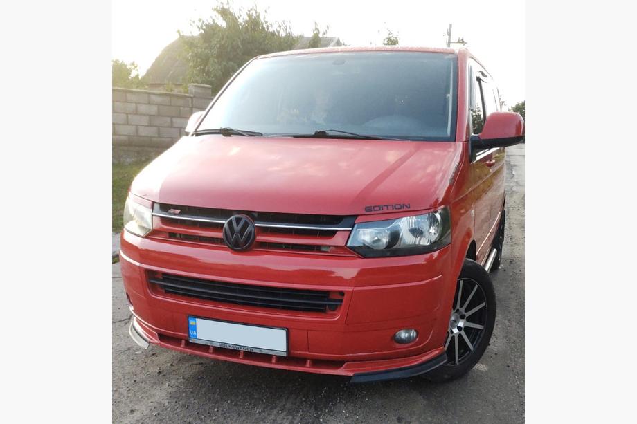 Volkswagen T5 2010-2015 Front lip spoiler (ABS) Image