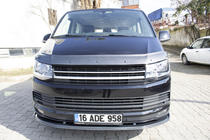 Volkswagen T6 2015-2024 Front lip carbon look 2015-2018 (ABS) photo 14