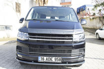 Volkswagen T6 2015-2024 Front lip carbon look 2015-2018 (ABS) photo 6