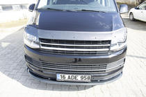 Volkswagen T6 2015-2024 Front lip carbon look 2015-2018 (ABS) photo 7
