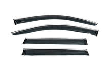 Porsche Cayenne 2010-2017 Window deflectors with chrome strip (4 pcs, HIC) photo 4