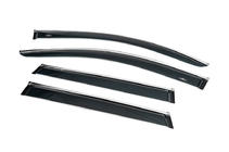 Porsche Cayenne 2010-2017 Window deflectors with chrome strip (4 pcs, HIC) photo 5