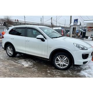 Window deflectors with chrome strip (4 pcs, HIC) Porsche Cayenne 2010-2017 photo 3