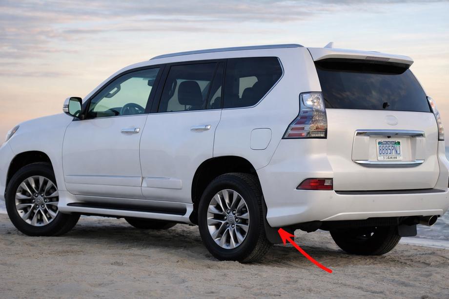 Lexus GX460 2009-2023 Premium Rear Mud Flaps (2 pcs, 2013+) Image
