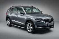 Skoda Kodiaq 2016-2023 Side Steps BlackLine (2 pcs, Aluminum) photo 1