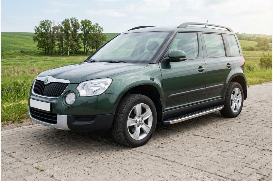 Skoda Yeti 2009-2017 Side Steps BlackLine (2 pcs, Aluminum) Image
