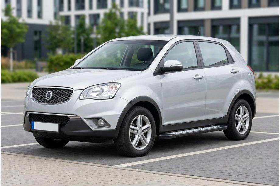 SsangYong Korando 2010-2019 Side Steps New Vision Black (2 pcs, Aluminum) Image