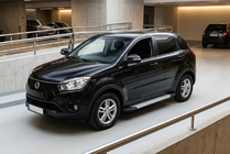 SsangYong Korando 2010-2019 Side Steps New Vision Grey (2 pcs, Aluminum) photo 1