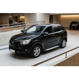 Side Steps New Vision Grey (2 pcs, Aluminum) SsangYong Korando 2010-2019 photo 1