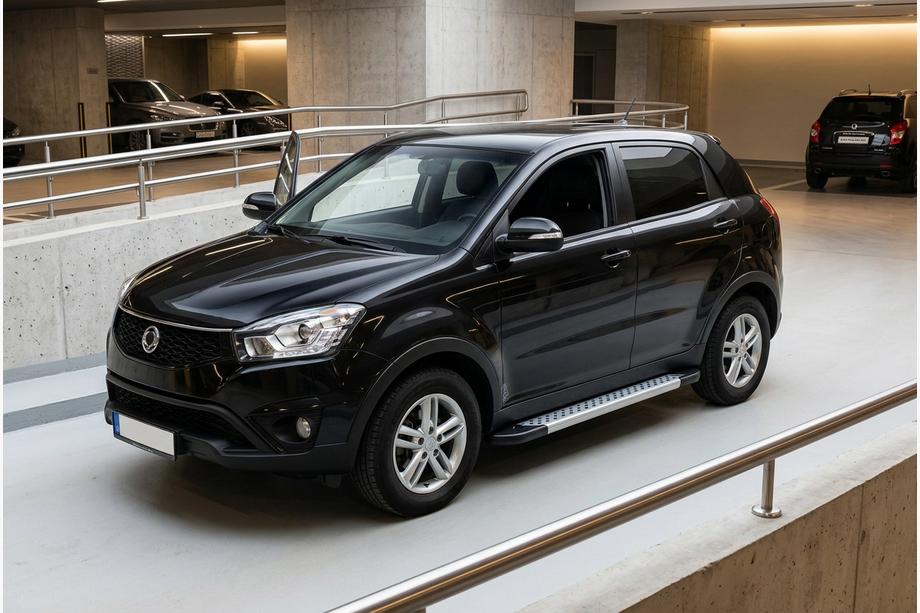 SsangYong Korando 2010-2019 Side Steps New Vision Grey (2 pcs, Aluminum) Image