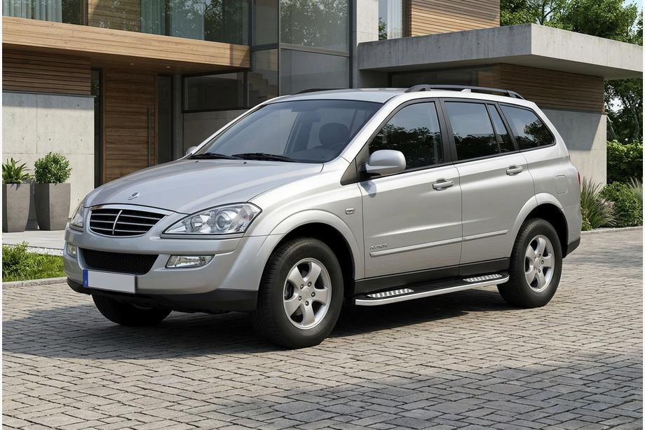 SsangYong Kyron 2005-2014 Side Steps Tayga V2 (2 pcs, Aluminum) Image