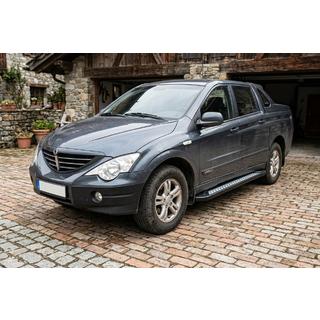 Side Steps New Vision Black (2 pcs, Aluminum) SsangYong Action 2005-2018 photo 1