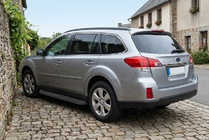 Subaru Outback 2009-2014 Side Steps Tayga Black (2 pcs, Aluminum) photo 1