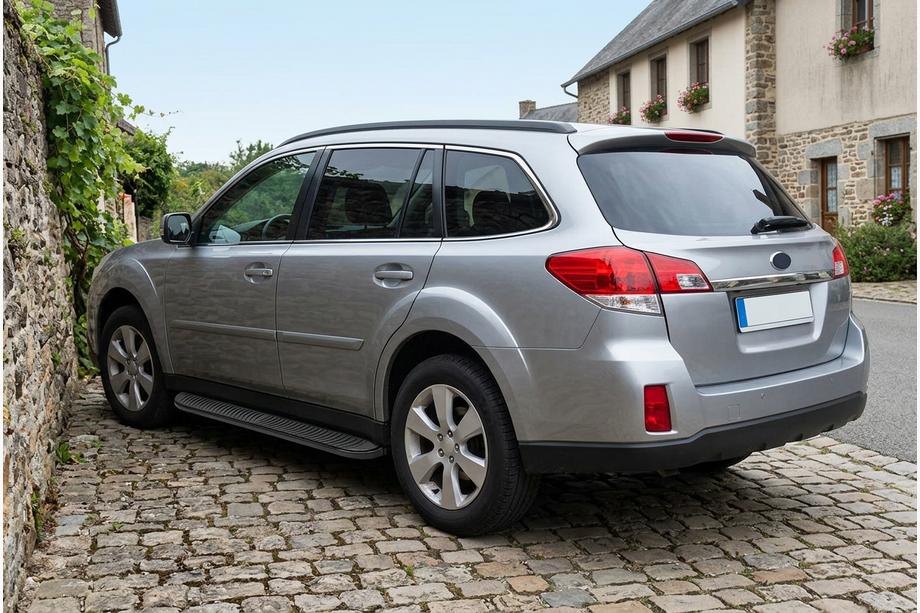 Subaru Outback 2009-2014 Side Steps Tayga Black (2 pcs, Aluminum) Image