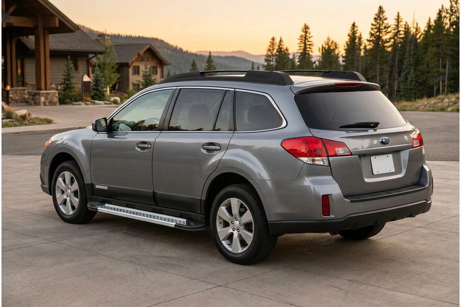 Subaru Outback 2009-2014 Side Steps New Vision Grey (2 pcs, Aluminum) Image
