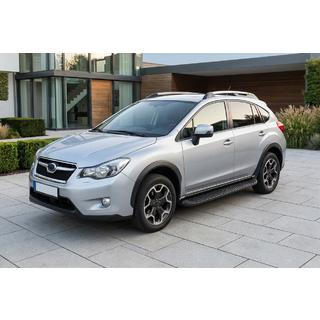 Side Steps Tayga Black (2 pcs, Aluminum) Subaru XV 2011-2017 photo 1
