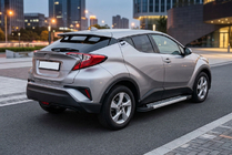 Toyota C-HR 2016-2023 Side Steps New Vision Grey (2 pcs, Aluminum) photo 1