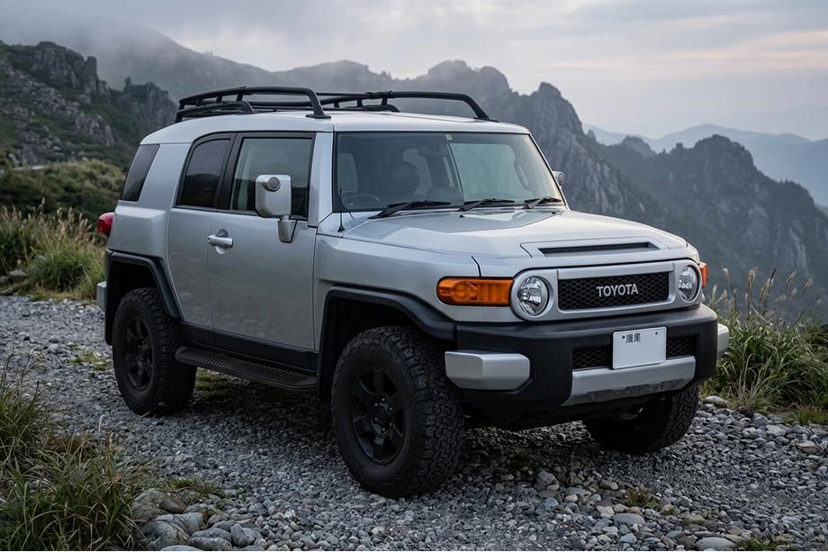 Toyota FJ Cruiser 2006-2022 Side Steps Tayga Black (2 pcs, Aluminum) Image