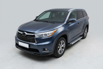 Toyota Highlander 2013-2019 Side Steps New Vision Grey (2 pcs, Aluminum) photo 1