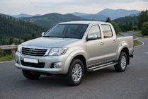 Toyota Hilux 2006-2015 Side Steps RedLine V1 (2 pcs, Aluminum) photo 1