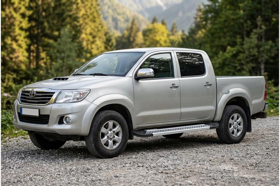 Toyota Hilux 2006-2015 Side Steps New Vision Grey (2 pcs, Aluminum) Photo 1