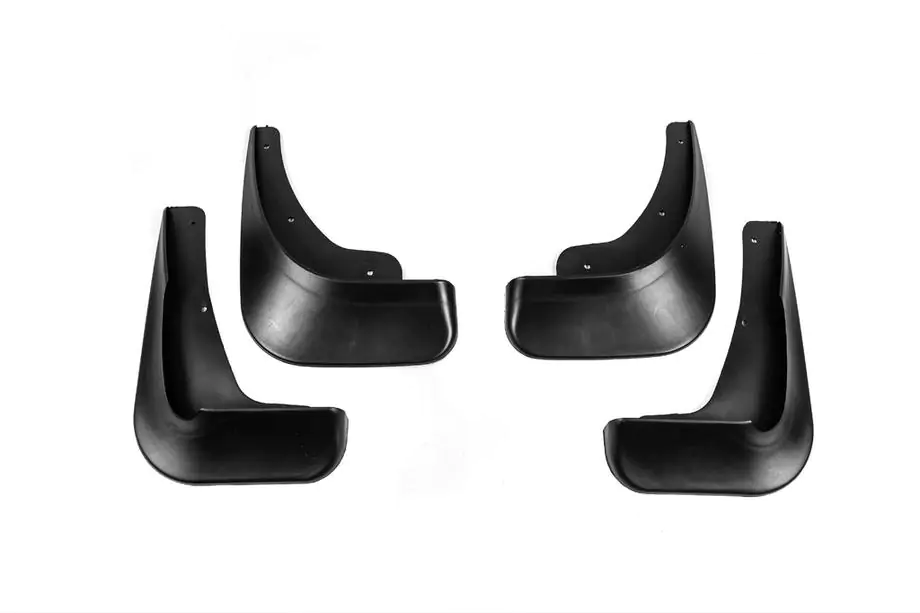 Mitsubishi Lancer X 2008- Premium Mud Flaps (Without Side Skirts, 4 pcs) Image