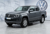 Volkswagen Amarok 2010-2022 Side Steps Tayga Black (2 pcs, Aluminum) photo 1