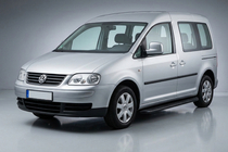 Volkswagen Caddy 2004-2010 Side Steps Tayga Black (2 pcs, Aluminum) photo 1