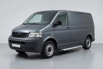 Volkswagen T5 Transporter 2003-2010 Side Steps New Vision Grey (2 pcs, Aluminum) Long Wheelbase photo 1