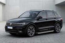 Volkswagen Tiguan 2016-2023 Side Steps BlackLine (2 pcs, Aluminum) photo 1