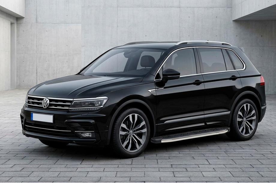 Volkswagen Tiguan 2016-2023 Side Steps BlackLine (2 pcs, Aluminum) Image