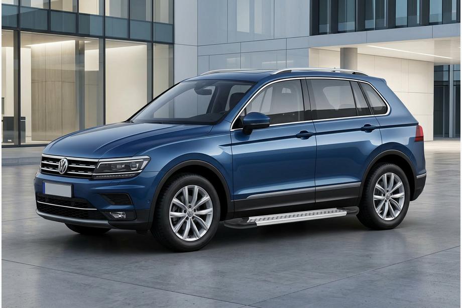 Volkswagen Tiguan 2016-2023 Side Steps New Vision Grey (2 pcs, Aluminum) Image