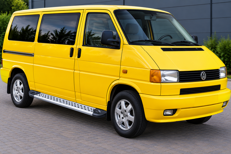 Volkswagen T4 Transporter 1990-2003 Side Steps New Vision Grey (2 pcs, Aluminum) Long Wheelbase Image