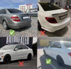 Mercedes C-class W204 2007-2015 Original Mud Flaps Premium 2007-2011 (4 pcs) photo 2