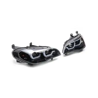 Front headlights with LED lighting (2 pcs, dark) photo 4