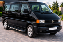Volkswagen T4 Caravelle/Multivan 1990–2003 Side Steps BlackLine (2 pcs, Aluminum) photo 1
