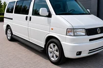 Volkswagen T4 Caravelle/Multivan 1990–2003 Side Steps Tayga Black (2 pcs, Aluminum) photo 1